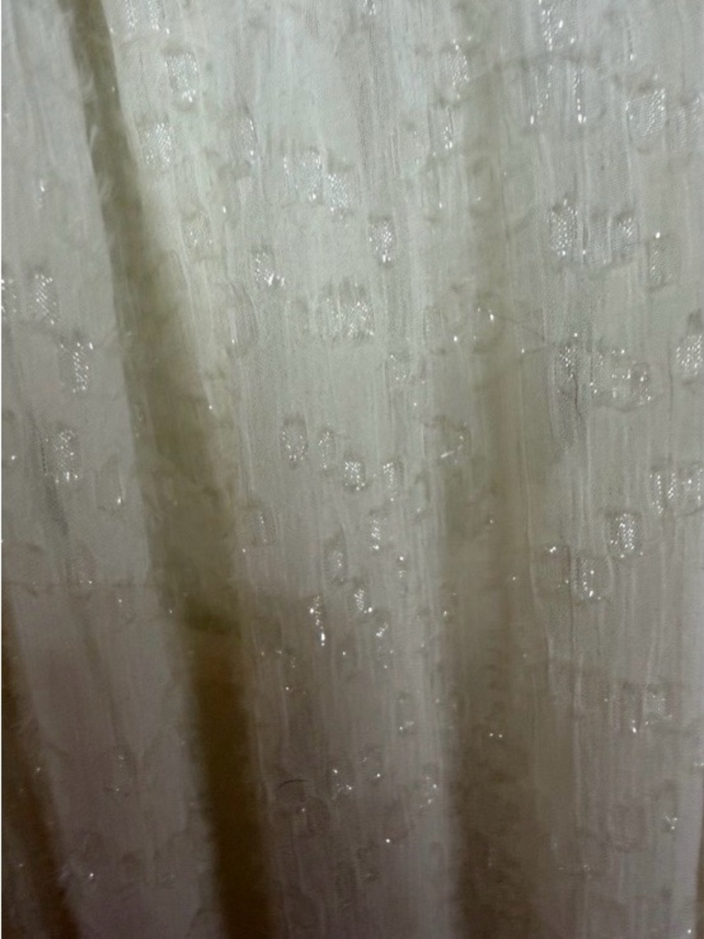 H&M Cream Sparkling Long Ruffled Maxi Dress - Picture 7 of 7